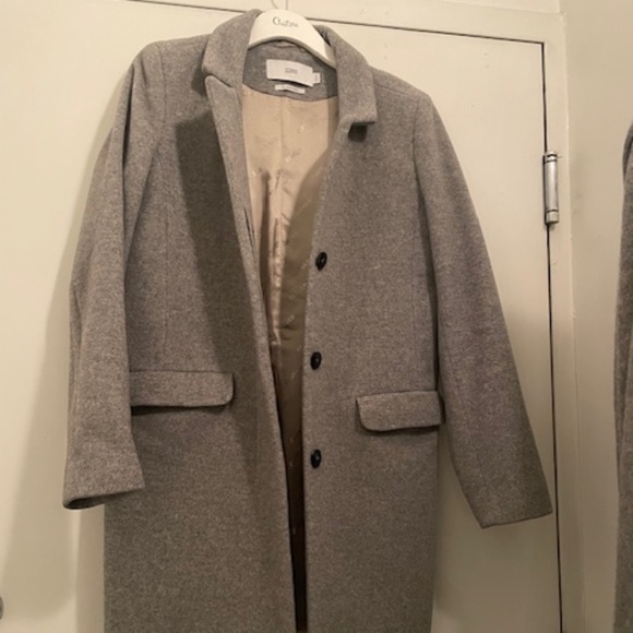 Closed Denim Brand - Grey Wool Coat - Picture 2 of 14